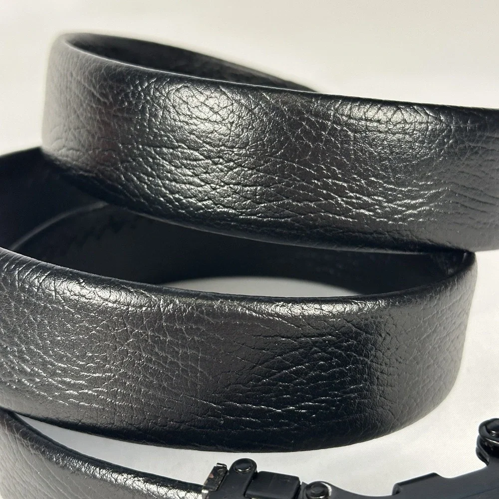 Ratchet Belt Leather Men's Size 44 Adjustable Track Belt Initial H Buckle